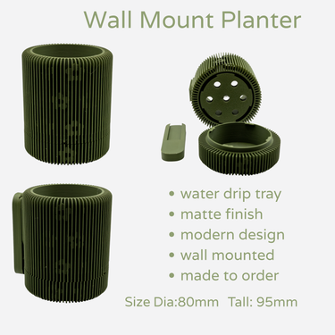 Slotted wall planter - Unicorn Fart Productions